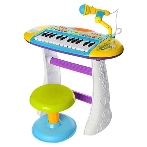 Детский синтезатор на ножках Limo Toys со стульчиком (BB383BD(Blue))