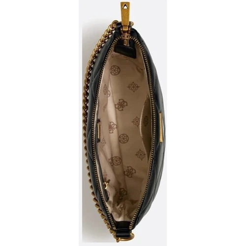 Женская сумка через плечо GUESS CESSILY BUCKET черная (HWQB7679010-BLA): Фактура Стеганая, Матовая