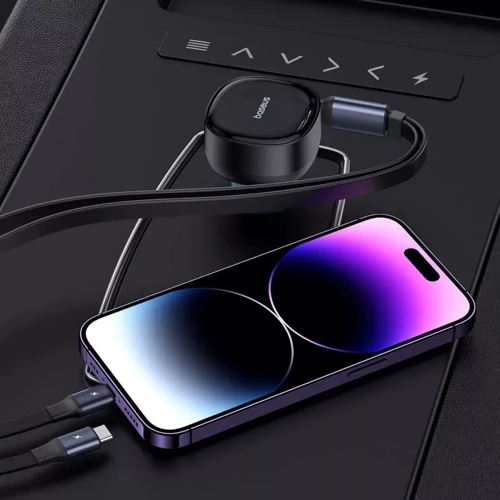 Зарядное устройство Baseus Car Charger USB-C Enjoyment Pro with Cable 60W Black (C00057802111-00) фото 9