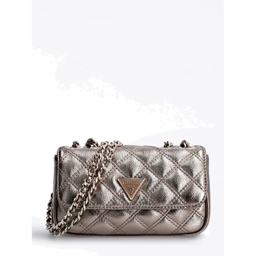 Женская сумка кросс боди Guess Cessily Micro Mini платиновая (HWMG7679780-PEW)