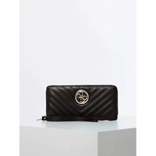Жіночий гаманець Guess Annarita Slg Large Zip Around чорний (SWVG7663460-BLA)