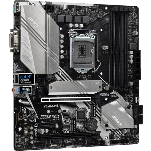 ASRock B365M PRO4: Роз'єми на задній панелі USB Type-C, USB 3.0 (USB 3.1 Gen 1), Thunderbolt