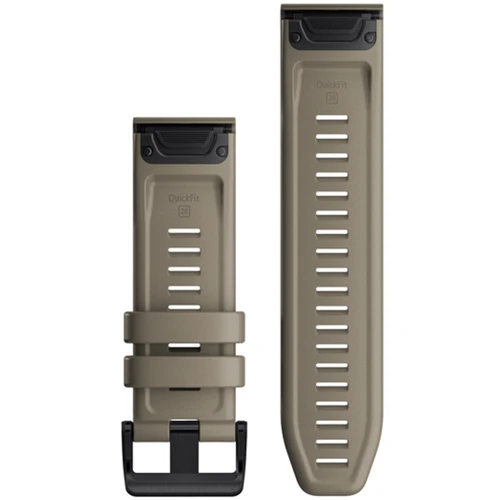Ремешок Garmin QuickFit 26 Watch Bands Dark Sandstone Silicone (010-12864-02): Цвет серый