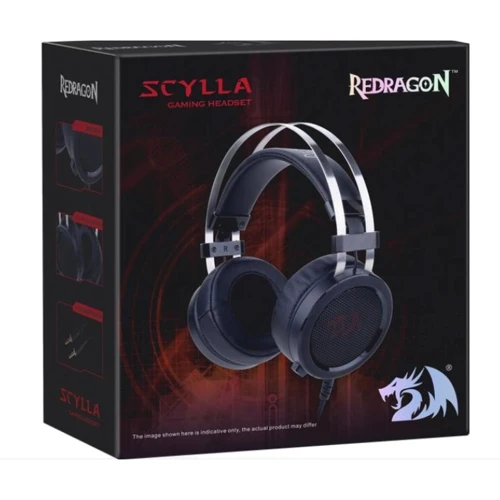 Наушники Redragon Scylla Black/Red (75064): Тип конструкции полноразмерные