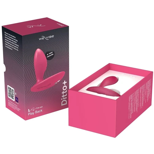 Анальная смарт-вибропробка We-Vibe Ditto+ Cosmic Pink с пультом ДУ