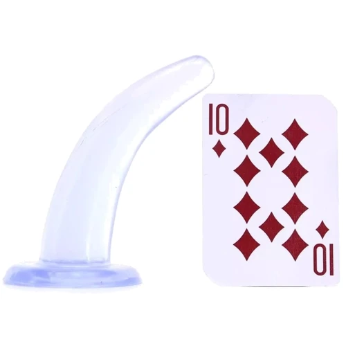Анальная пробка Basix + стимулятор точки G His n' Hers, 12х3,5 см, прозрачный
