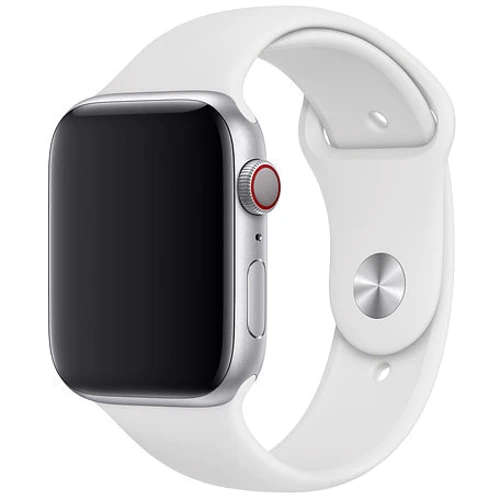 Аксесуар для Watch Apple Sport Band White (MTPK2) for Apple Watch 42/44/45/49mm: Сумісність Apple Watch 49mm, Apple Watch 42mm, Apple Watch 44mm, Apple Watch 45mm