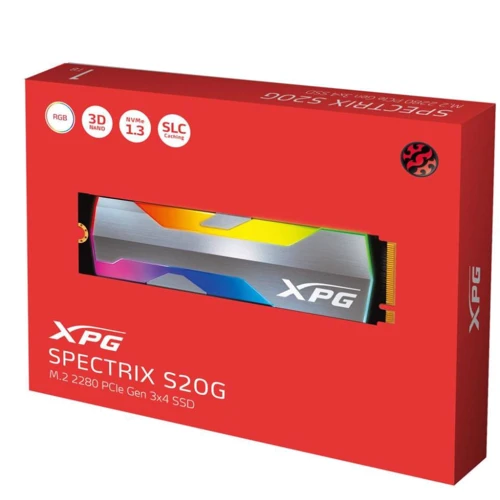 ADATA SPECTRIX S20G 500 GB (ASPECTRIXS20G-500G-C): Интерфейс подключения M.2 (PCI-E 3.0)