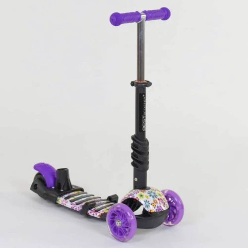 Самокат Best Scooter фиолетовый (97240): Количество колес 3