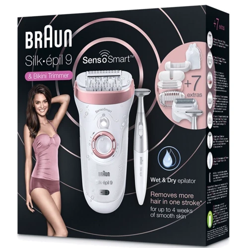 Эпилятор Braun Silk-epil 9 SensoSmart 9/890: Массажная насадка Есть