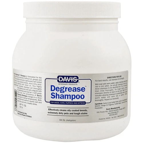 Шампунь Davis Degrease Shampoo обезжиривающий для собак, котов 1.89 л (52255)