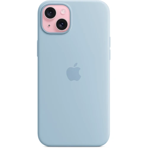 Чехол для iPhone Apple iPhone 15 Plus Silicone Case with MagSafe - Light Blue (MWNH3ZM/A): Цвет голубой