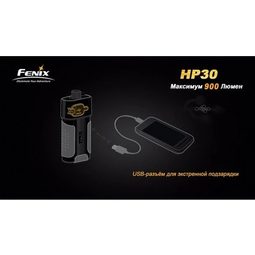 Фонарь Fenix HP30 Gray фото 10