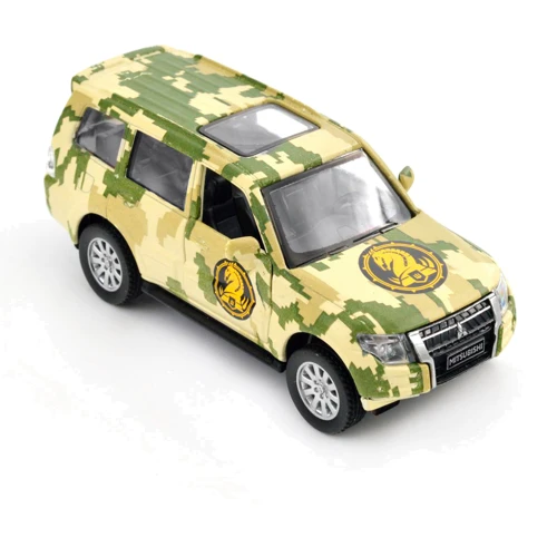 Автомодель TechnoDrive серии Шевроны Героев - Mitsubishi Pajero 4WD Tubro 4WD TURBO - 47 ОМБр (250361M) фото 10
