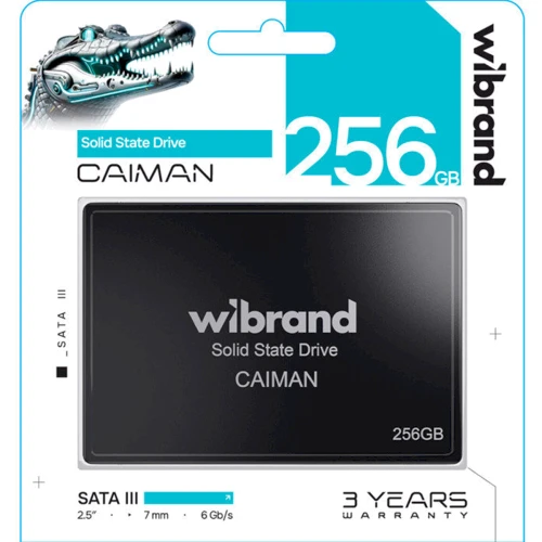 Wibrand Caiman 256GB 2.5 (WI2.5SSD/CA256GBST): Тип накопичувача внутренний