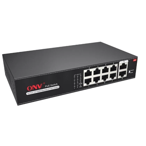 Мережевий комутатор Onv ONV-H1108PLS: Порти только Fast Ethernet (10/100)