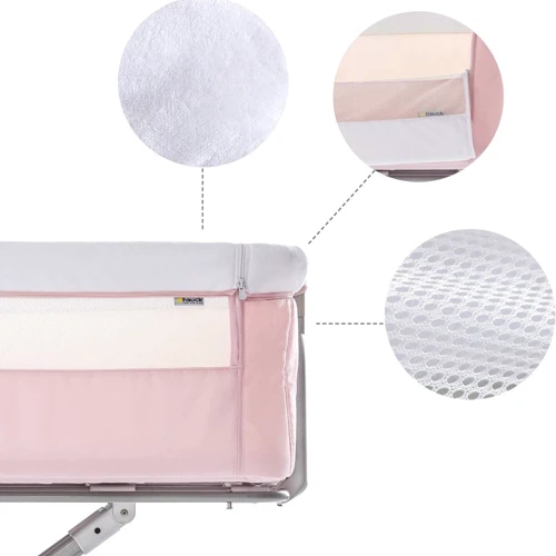 Приставная кроватка Hauck Face to Me Pink 60852-4