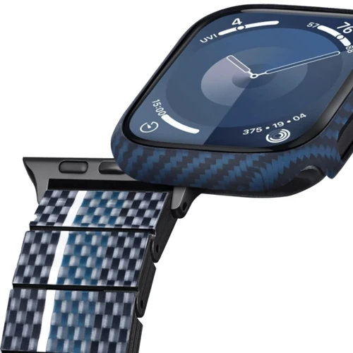 Чехол для Apple Watch Pitaka Air Case Black/Blue for Apple Watch 45mm (KW2301A) фото 4