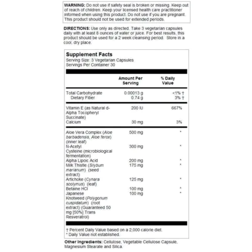 Solaray Total Cleanse Liver Fat Formula Детоксикація печінки 90 вегетаріанських капсул: Форма випуску Капсулы