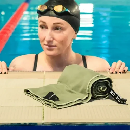 Рушник Love You спортивне 70х140 хакі (60105)