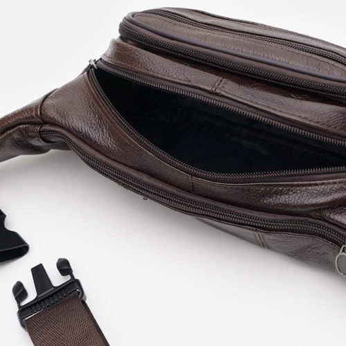 Мужская поясная сумка Keizer коричневая (K18015br-brown): Страна производитель Тайвань
