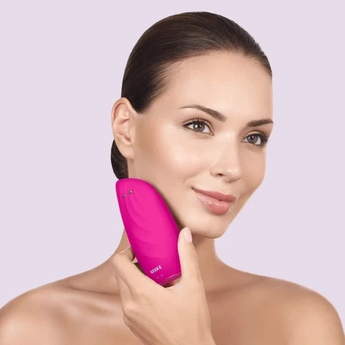 Очисна щітка для обличчя GESKE Sonic Thermo Facial Brush&Face-Lifter 8в1 magenta фото 4