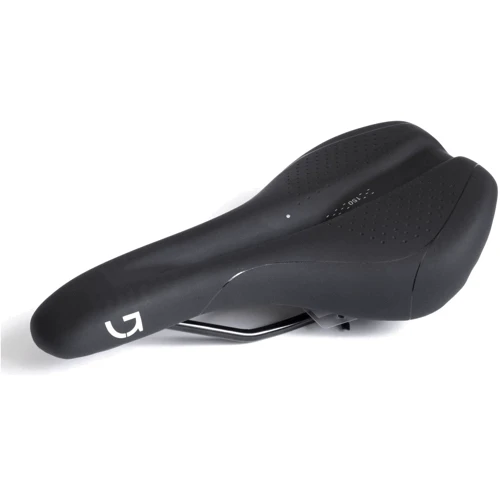 Седло Green Cycle Active Air 150, стальные рейлы, черное (SAD-23-64)