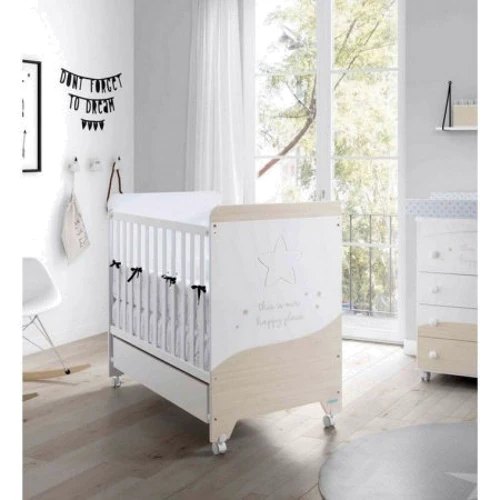 Ліжечко дитяче Micuna Cosmic White Nordic 120х60 см біле (COSMIC WHITE/NORDIC): Тип класична