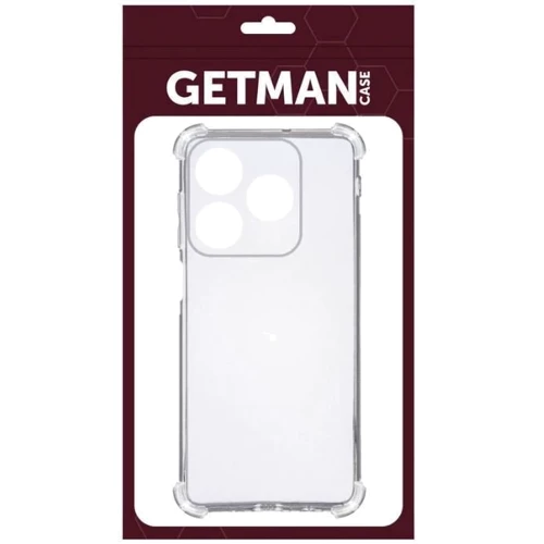 Чехол для телефонов TPU Case GETMAN Ease logo Full Camera Transparent for Realme C63 4G: Материал TPU (термополиуретан)
