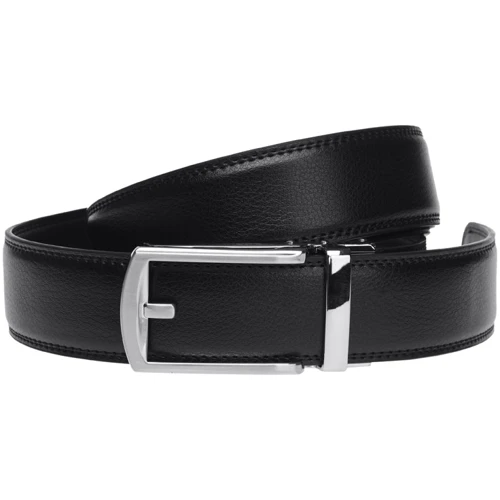 Чоловічий ремінь Borsa Leather чорний (v1n447-1B)