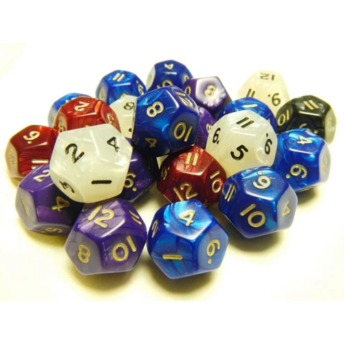 Кубики D12 (кольори в ас.)