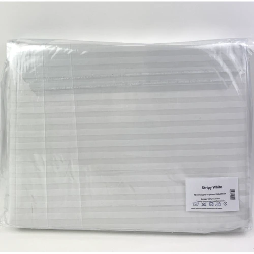 Простынь на резинке SoundSleep Stripy White бязь140х200х20 см (93949002): Материал бязь