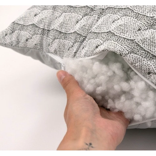 Подушка Руно Grey Braid на молнии 50х70 см (310.52СМ_Grey Braid): Размер, см 50x70