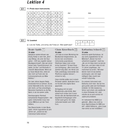 Pingpong Neu 2: Arbeitsbuch: Обкладинка Мягкая