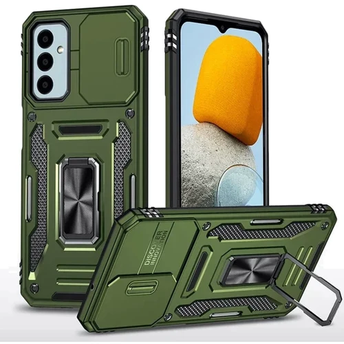 Чехол для телефонов Mobile Case Camshield Army Ring Army Green for Samsung A155 Galaxy A15 4G / A156 Galaxy A15 5G