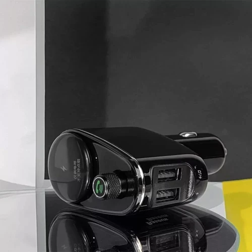 Зарядное устройство Baseus Car Charger 2хUSB S-06 Car Bluetooth MP3 Player Black (CCHC000001) фото 6