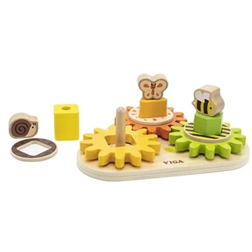 Розвиваюча іграшка Viga Toys Звірятка на шестерні (44690): Стать Для мальчиков, Для девочек