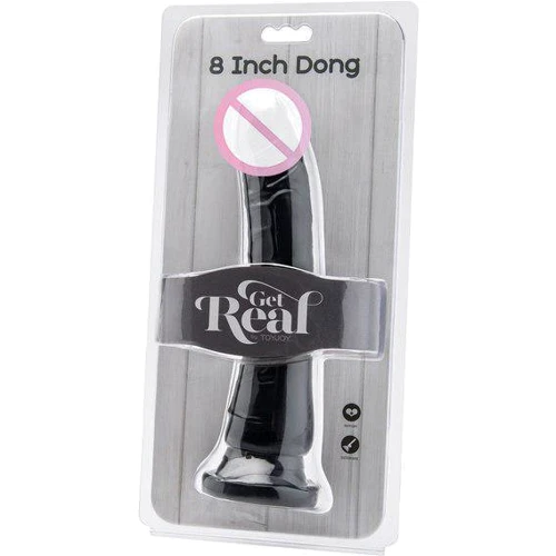 Реалистичный фаллоимитатор на присоске Get Real ToyJoy, 20,5x4 см, черный