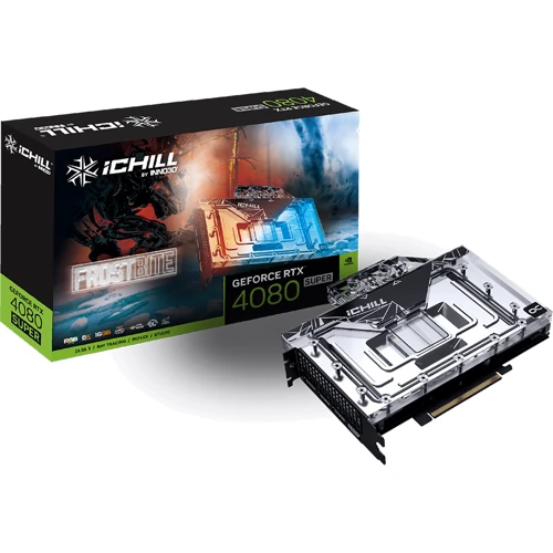 Видеокарта INNO3D GEFORCE RTX 4080 SUPER ICHILL FROSTBITE (C408S-166XX-1870FB): Объем памяти, Гб 16