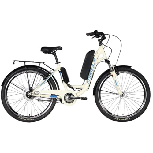 Велосипед з електроприводом 26" ST Formula eOMEGA Vbr рама-18" 36B 7.5Ач 350Вт білий (матовий) 2024 (ELB-FR-26-136)