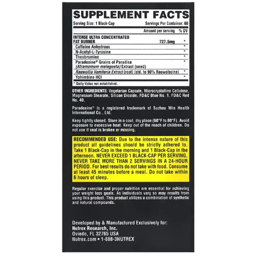 Жиросжигатель Nutrex Lipo 6 Black Intense 60 caps / 60 servings: Пол Унисекс