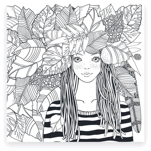 Раскраска-антистресс Santi Очаровательные девушки 20 страниц (742907)