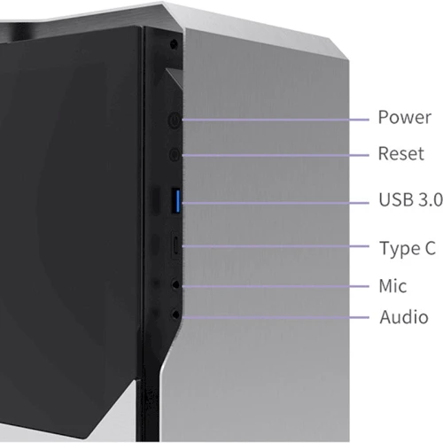 Корпус ALmordor SilverLining 160G Silver (ALSL160GISL): Типоразмер Mini-Tower