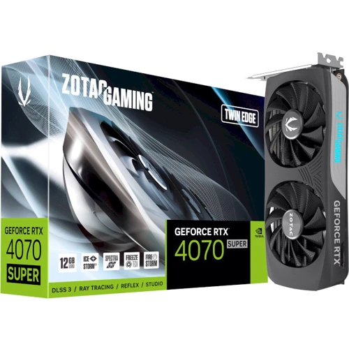 Відеокарта ZOTAC GAMING GeForce RTX 4070 SUPER Twin Edge 12GB GDDR6X (ZT-D40720E-10M)