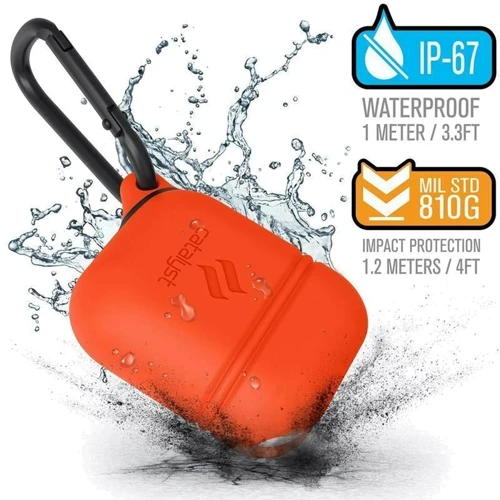 Чехол для наушников Catalyst Waterproof Case Sunset (CATAPDSUN) for Apple AirPods: Особенности С карабином, Водонепроницаемый