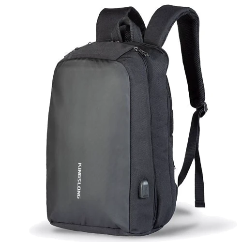 Сумка для ноутбуков Kingslong 15.6" Backpack Black (KLB180623A001): Материал полиэстер