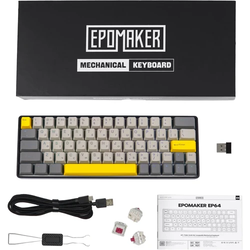 Клавиатура Epomaker EP64 Mulan Black (EP64-B-M): Тип клавиатуры игровая