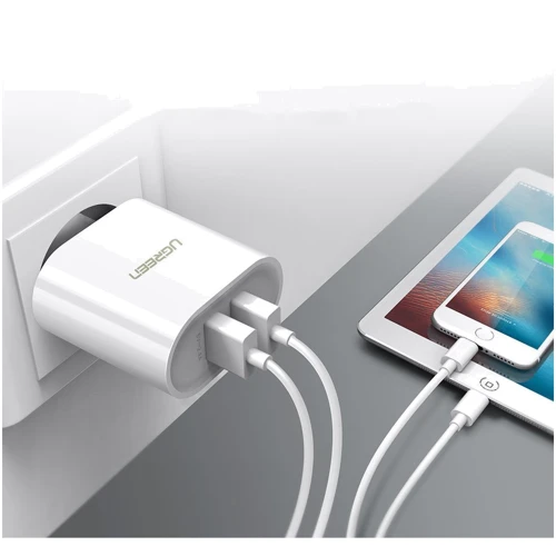 Зарядное устройство Ugreen Wall Charger 2xUSB CD104 3.4A White (20384) фото 5