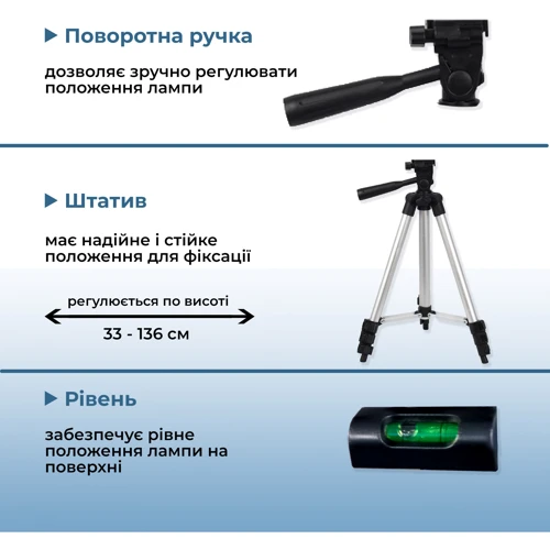 Кільцева лампа Ripoint зі штативом (3110-SA)