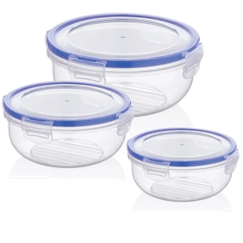 Емкость для хранения BAGER COOK&LOCK НАБОР круглая 0.8л/1.35л/2.25л (BG-519)